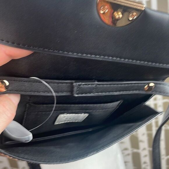 a new day Black Faux Leather & Faux Snake Crossbody Wallet Bag - Picture 9 of 12